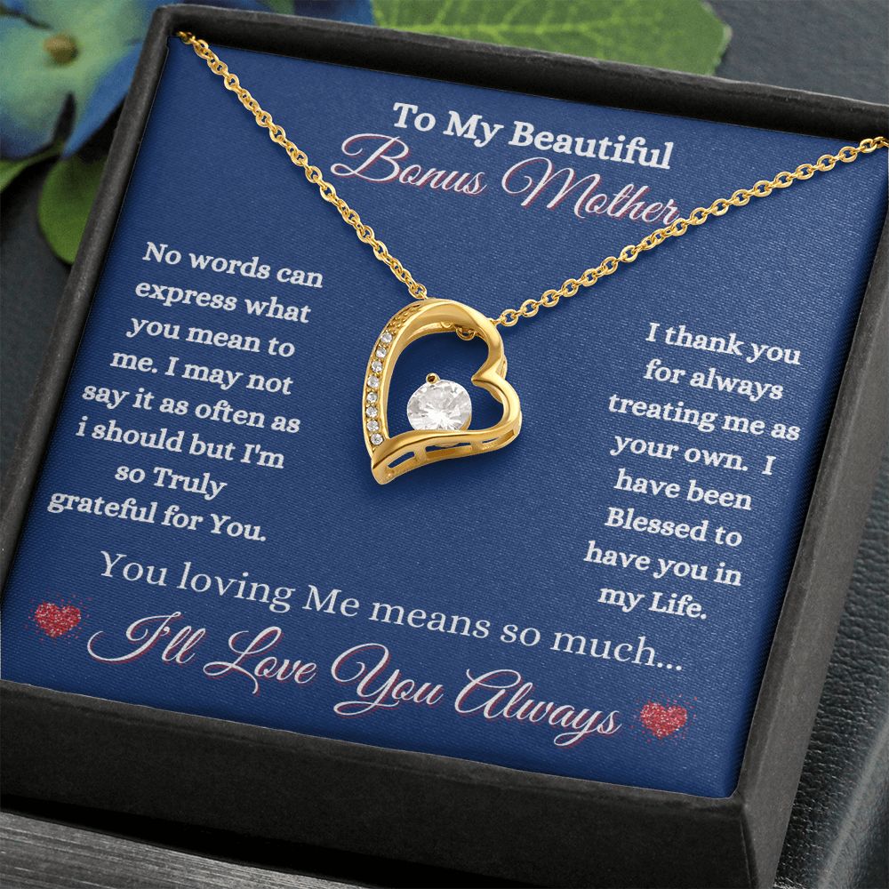 BONUS MOTHER - FOREVER LOVE NECKLACE - (BLUE)