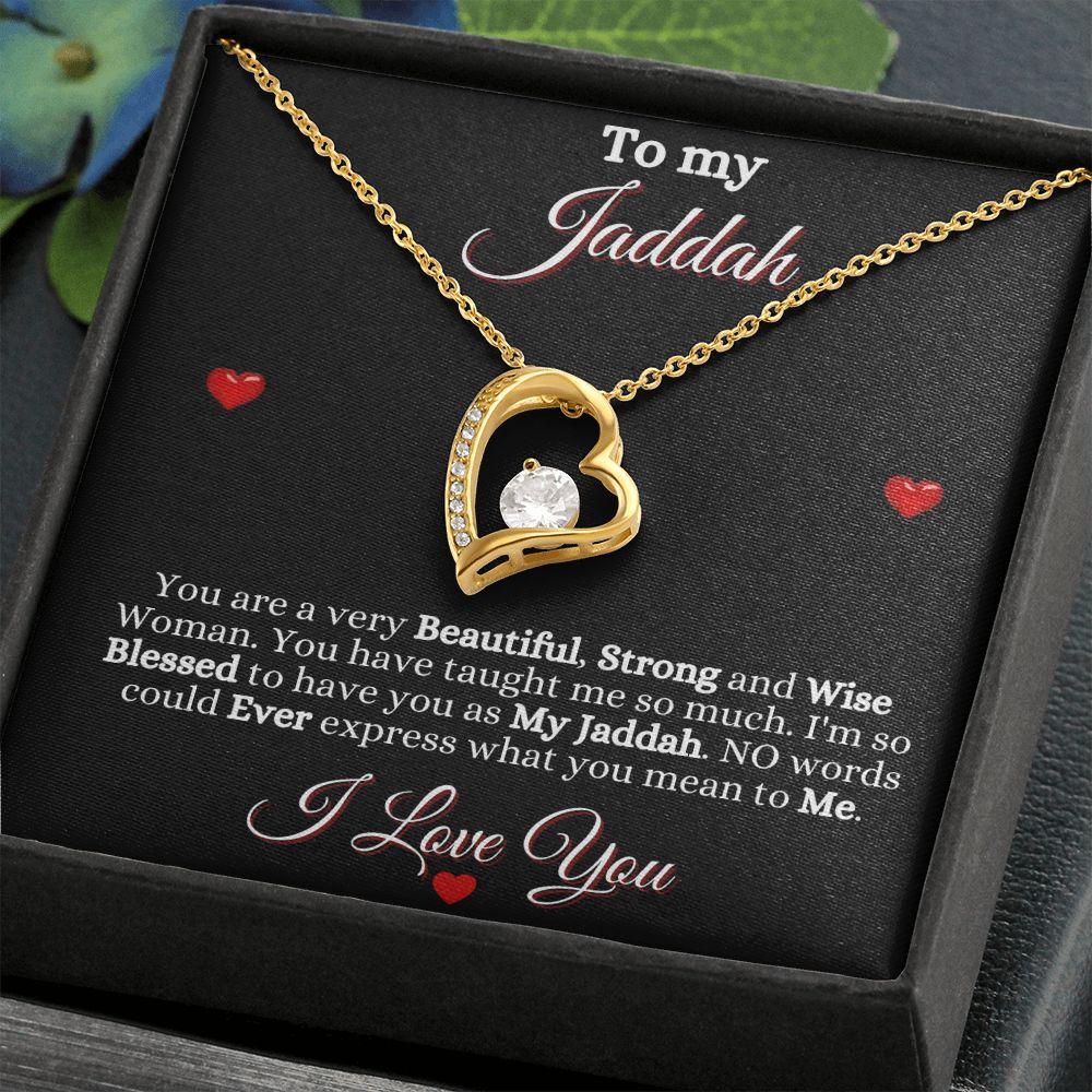 JADDAH/GRANDMOTHER - FOREVER LOVE NECKLACE - BLK