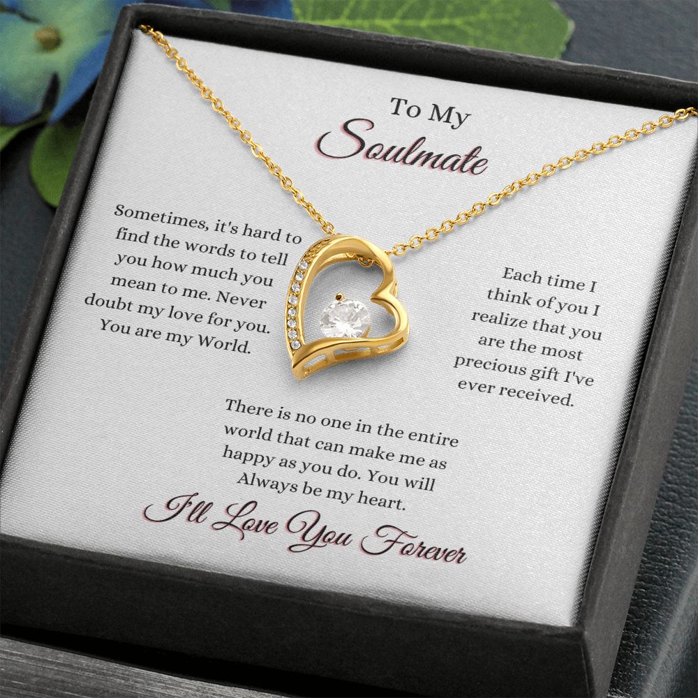 SOULMATE - TO MY SOULMATE - FOREVER LOVE NECKLACE (WHT)