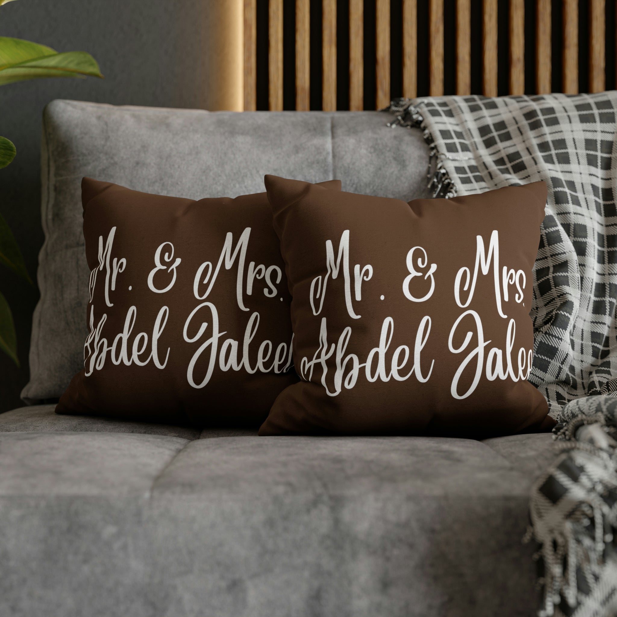 Personalized Pillow Case Spun Polyester Square Pillow Case (If you'd like another color or have different wording please just let me know) Throw Pillow Case Muslim Home Prayer Room Home Decor
