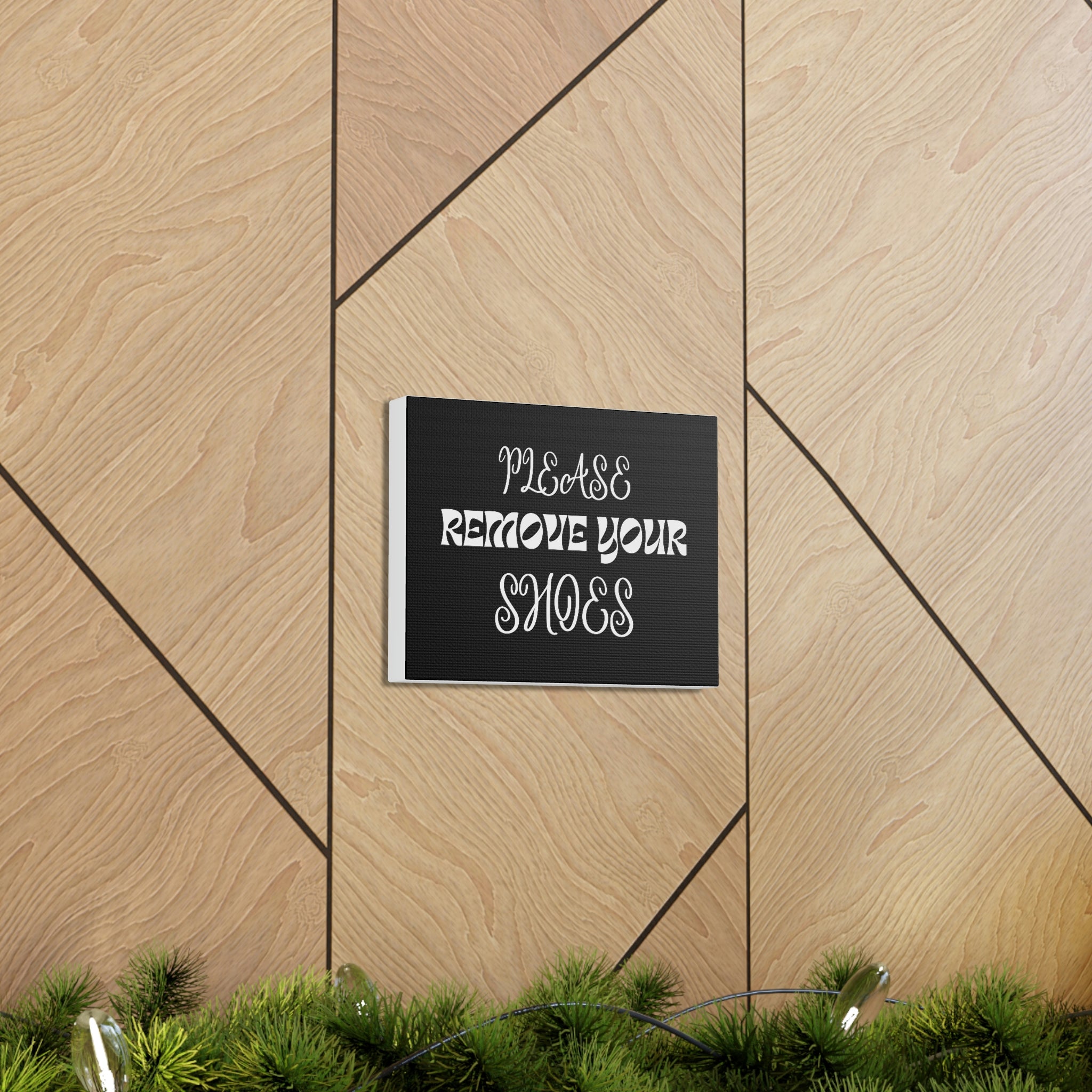 Please Remove Your Shoes 10" x 8" Canvas Gallery Wraps (If you'd like another color or saying please just let me know)