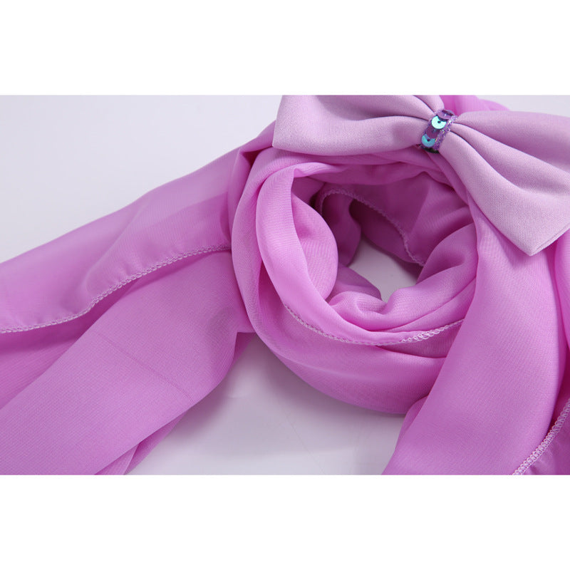 Girl's Dress Turban Bowknot Set