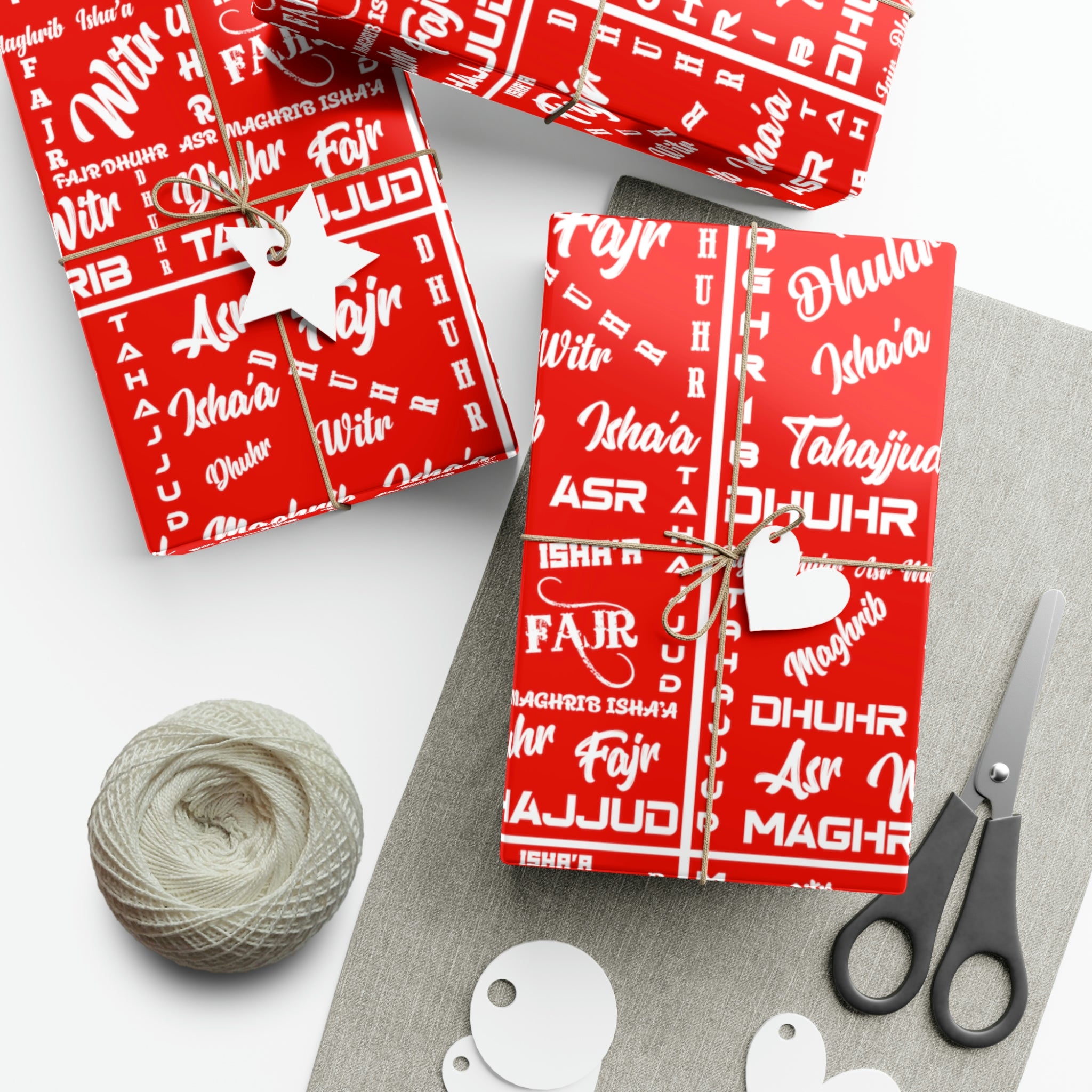 Islamic Gift Wrap Paper (Prayer Names)