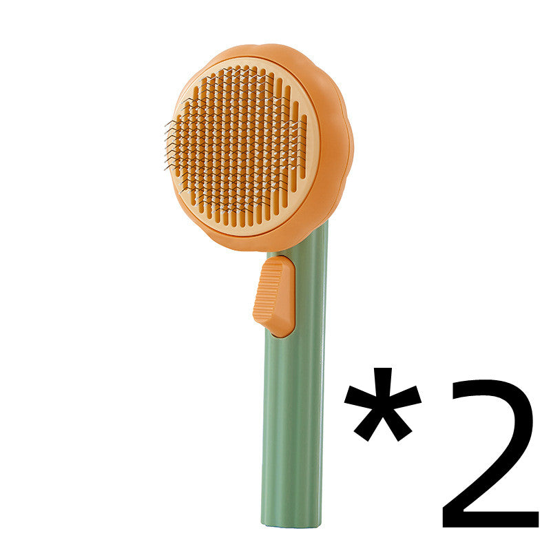 Pet Steel Wire Self-cleaning Comb