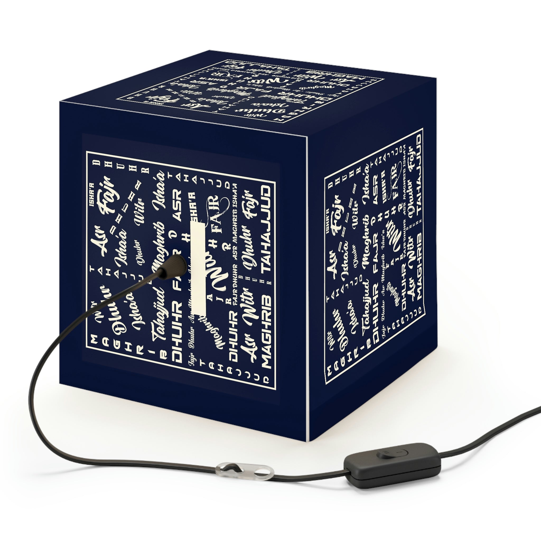 Personalized Light Cube Lamp Customized Tripod Lamp with High-Res Printed Shade, US\CA plug  (Please email me if you'd like to request something personalized)