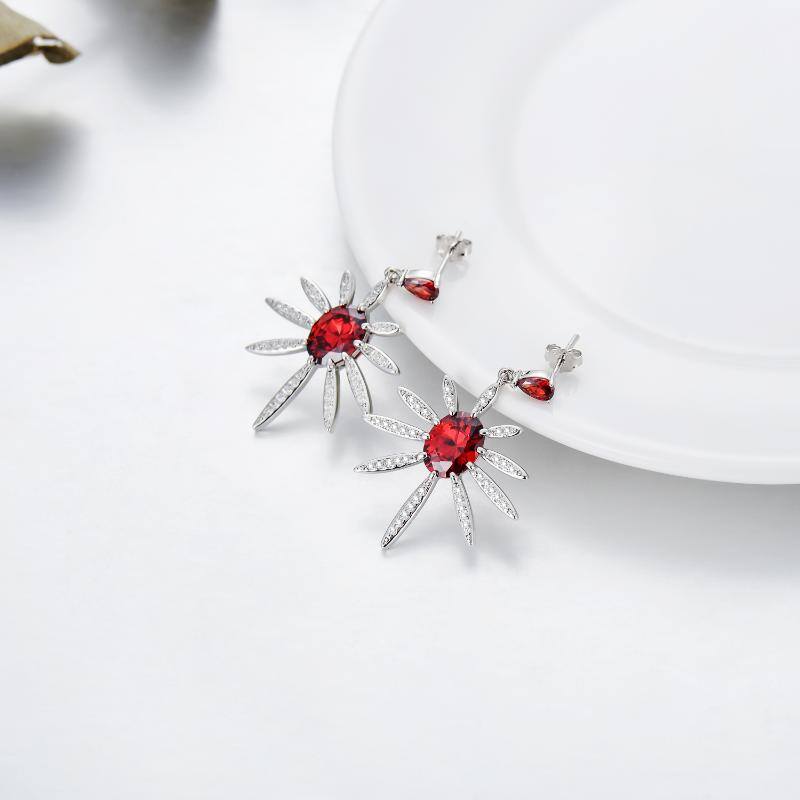 Fall Leaf Earring Studs Pave Weed Leaf Earrings for Women, Handmade 925 Sterling Silver Jewelry Gift