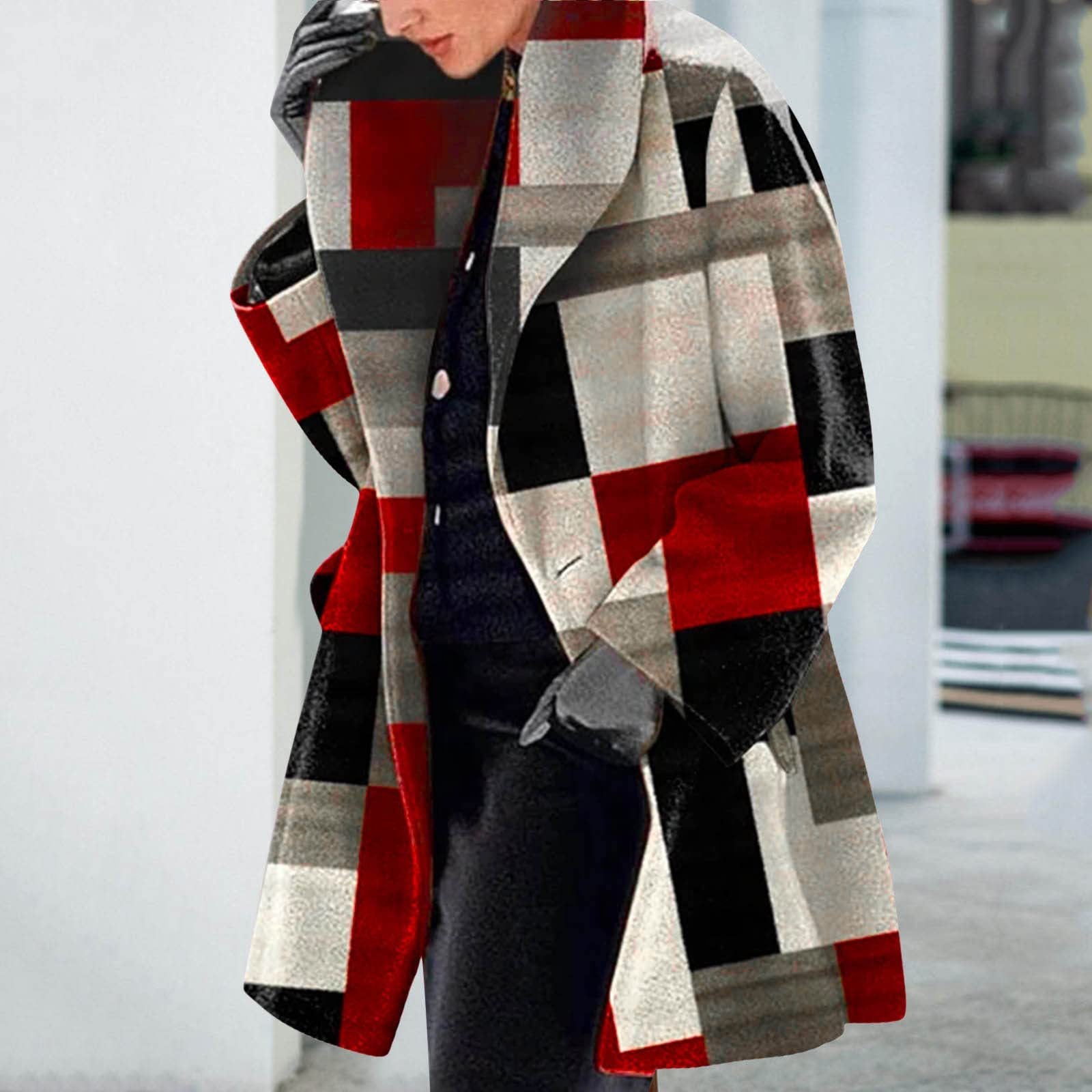 Ladies Fashion Woolen Printed Jacket