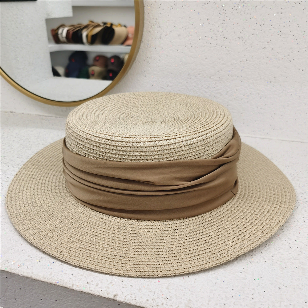 Summer Women's Simple Flat Top Holiday Visor Hat