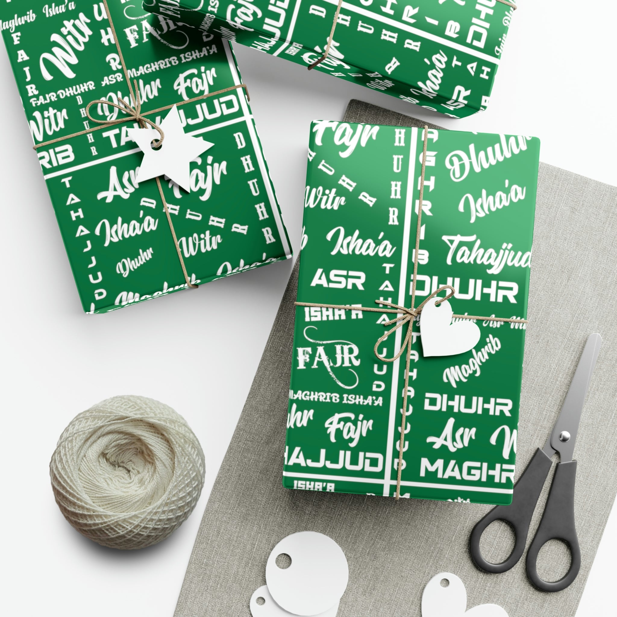 Islamic Gift Wrap Paper (Prayer Names)