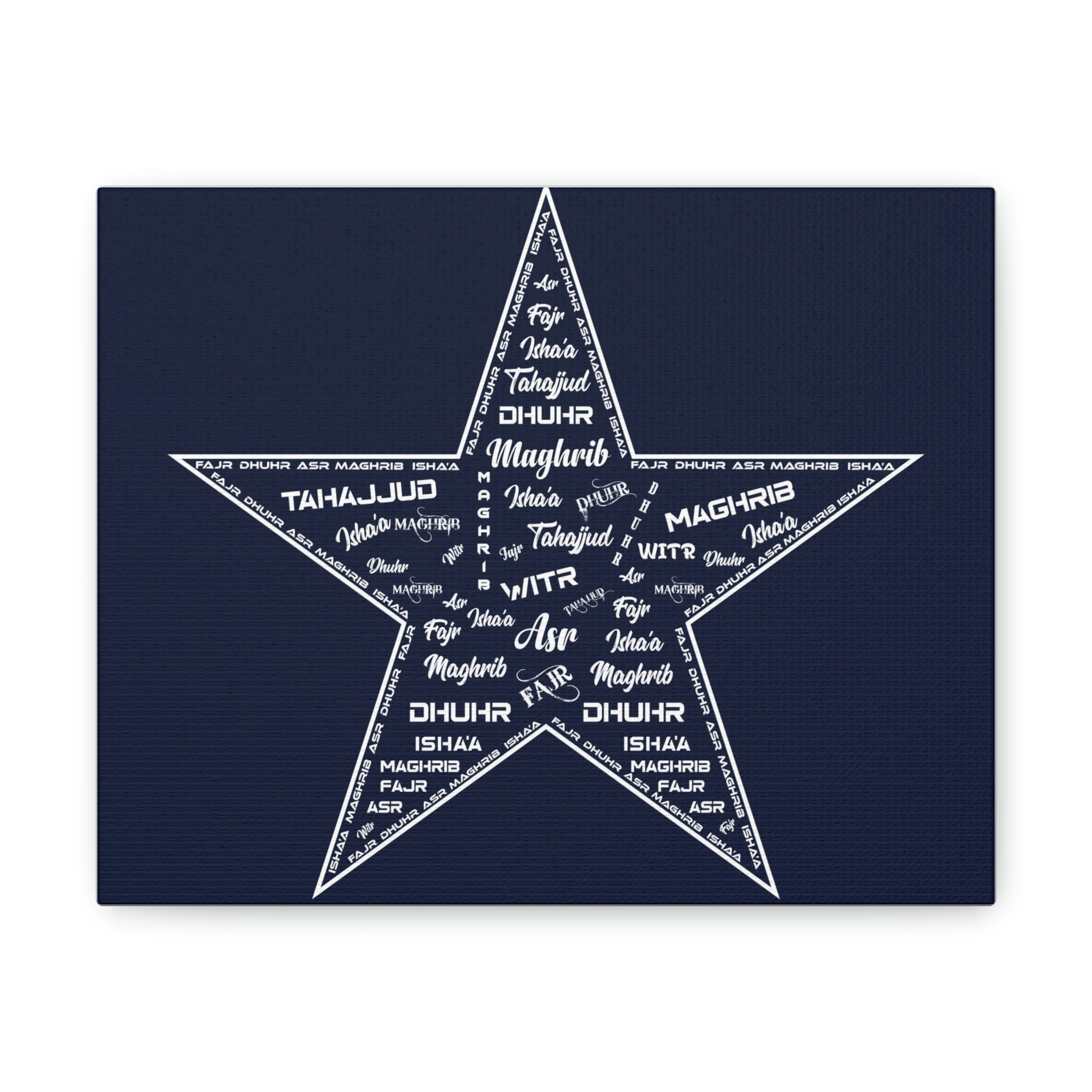 Islamic Prayers Canvas Wall Art 10" x 8" (Please contact me by email if you'd like to have something made)