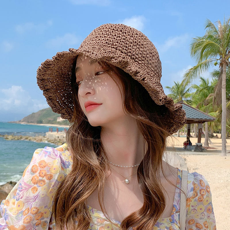 Women's All Match Sunscreen Face Covering Travel Sun Hat