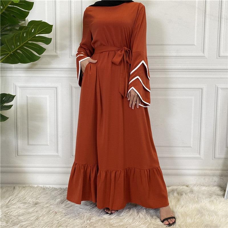 Women's Loose Big Hem Muslim Fashion Dress