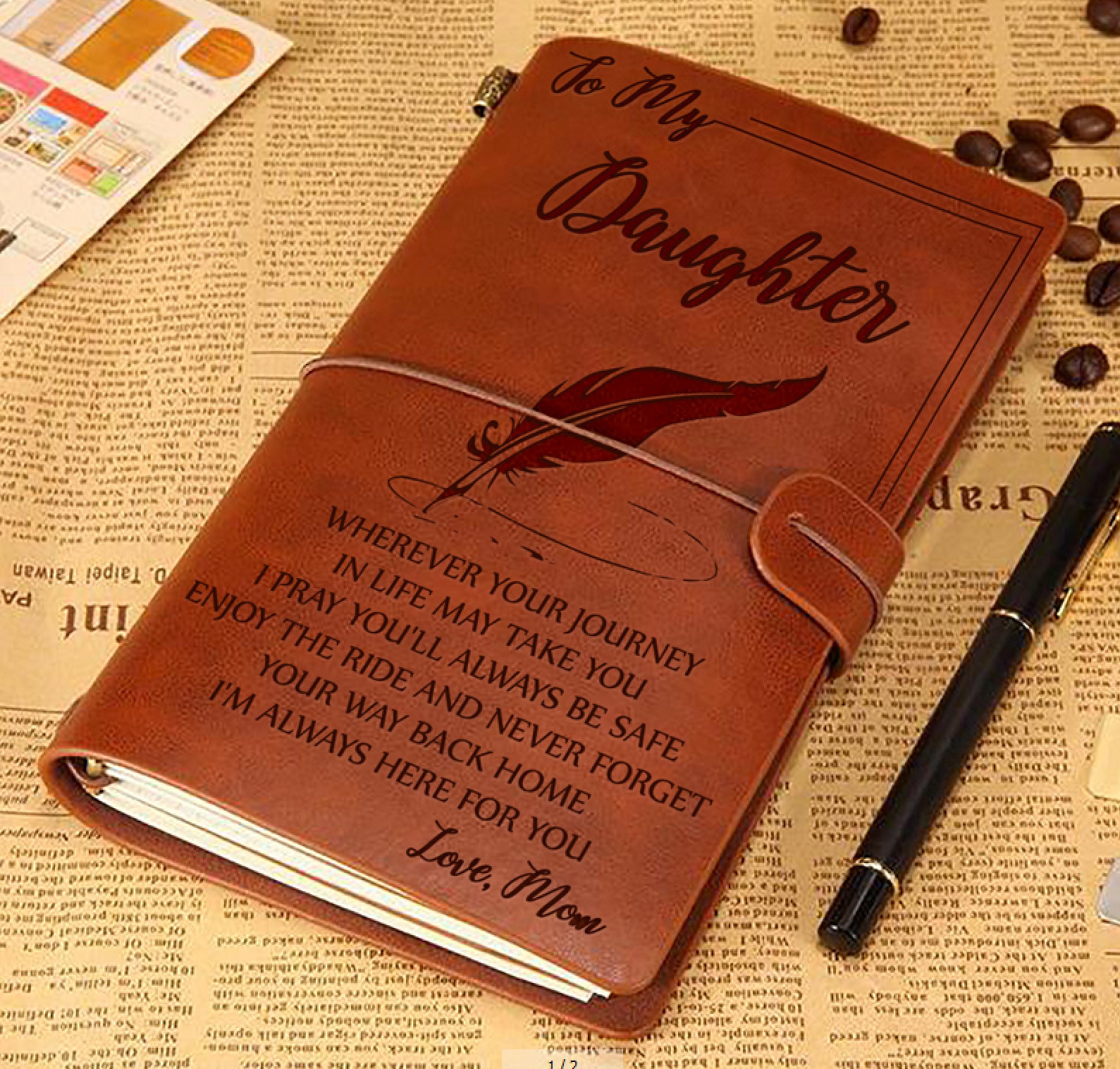 Faux Leather Fashion Retro Style Notebook