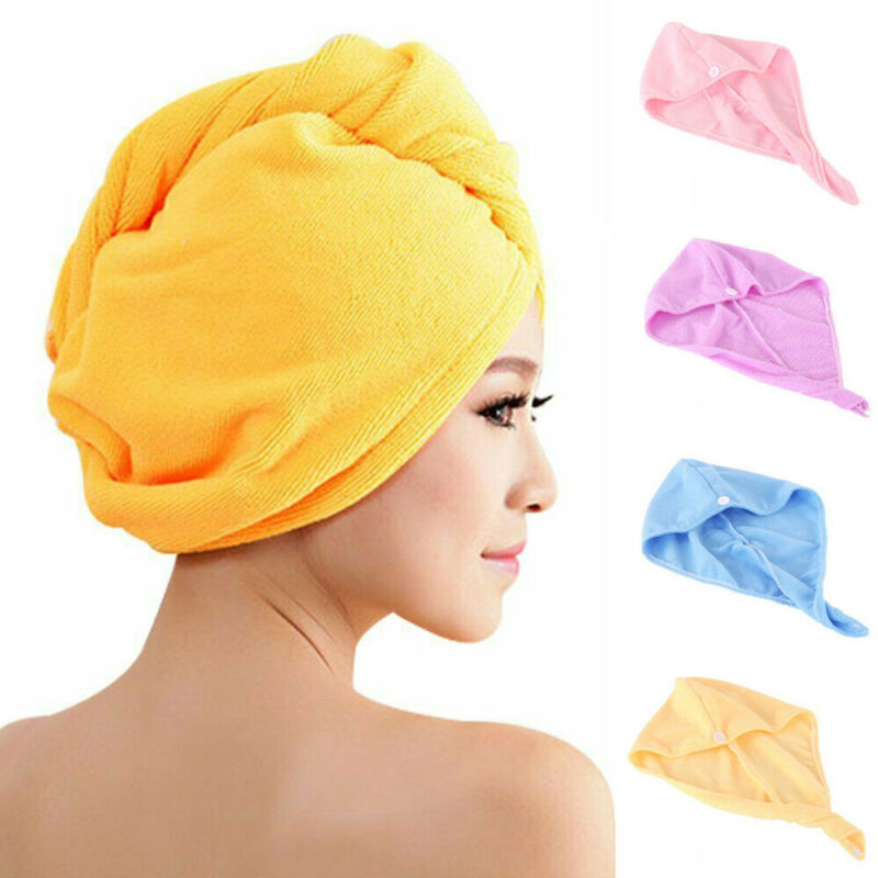 Microfiber Absorbent Dry Hair Cap Wiping Hair Towel Shower Cap
