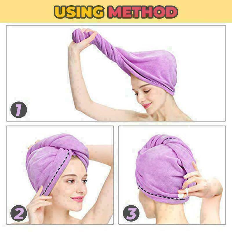 Microfiber Absorbent Dry Hair Cap Wiping Hair Towel Shower Cap