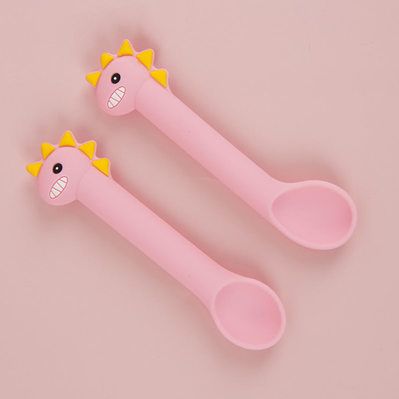 Baby Silicone Spoon and Feeding Tray Trainer