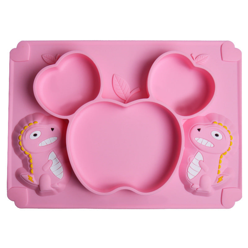 Baby Silicone Spoon and Feeding Tray Trainer