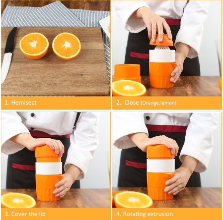 Manual And Portable 300ML Orange Lemon Juicer