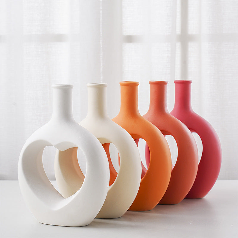 Home Creative Skeleton Love Ceramic Vase Ornaments