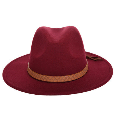 Woolen Jazz Hat Fashion Female Hat Top Hat