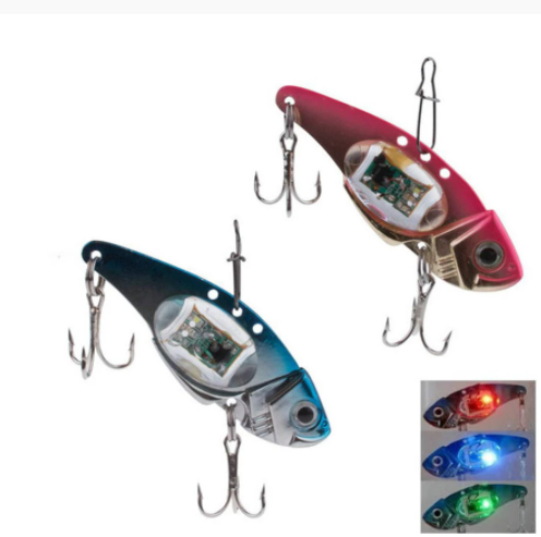 LED Fish-shaped Underwater Fish Lure Light Device Luminous Light Fish-shaped Fish Lure Light Underwater Fish Catcher Bait Fishing Gear