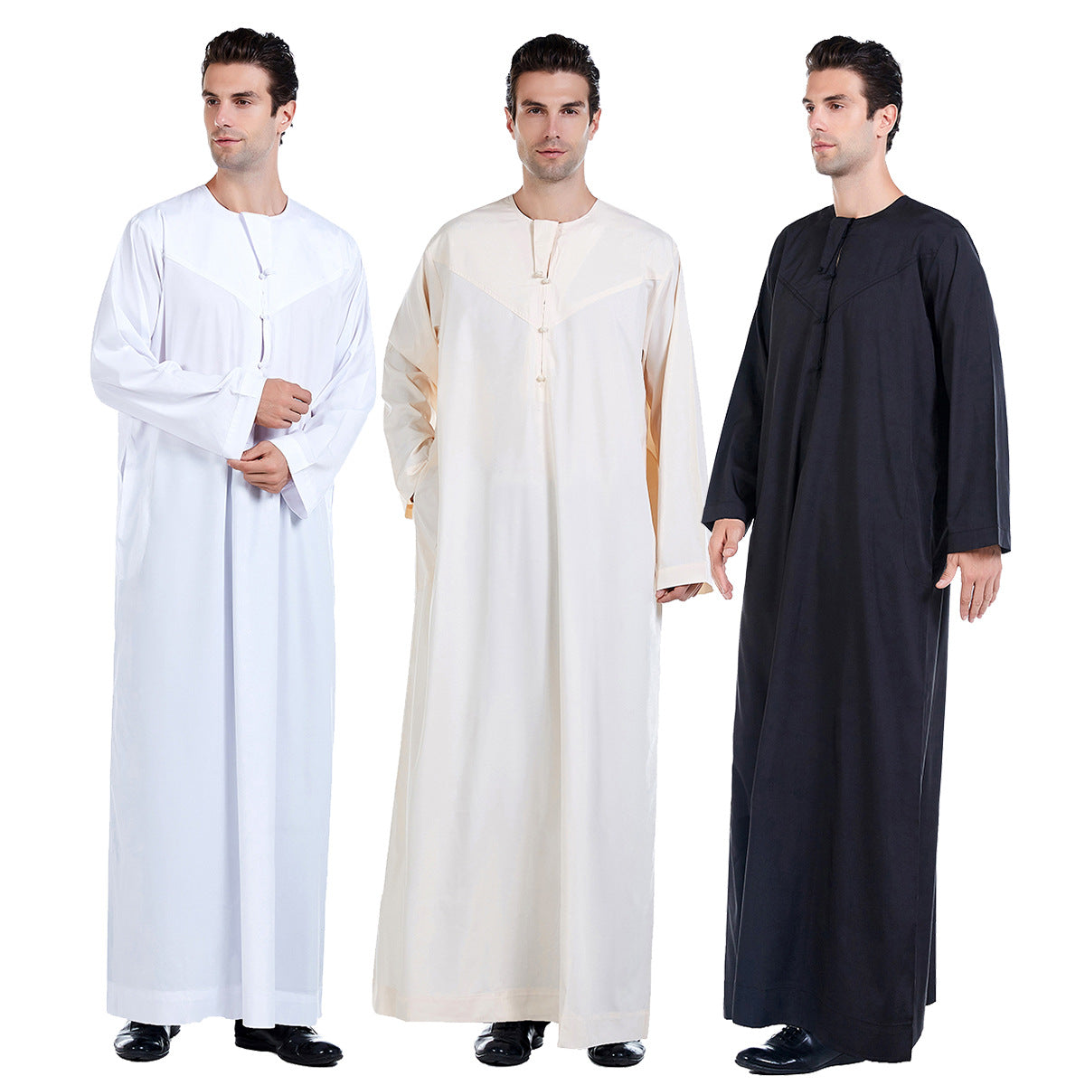 Thobe Arab Muslim Garb Middle Eastern Men's Robe Thobe Prayer Garment Wedding Attire Juma Juma'a Prayer Outfit Ms. Leah's Place