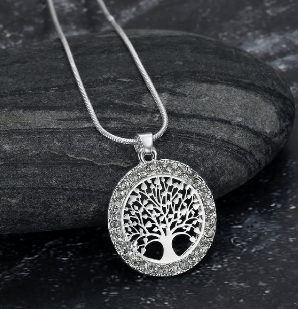 Asgard Crafted Celtic Tree Of Life Ladies Pendant With Cubic Zirconia