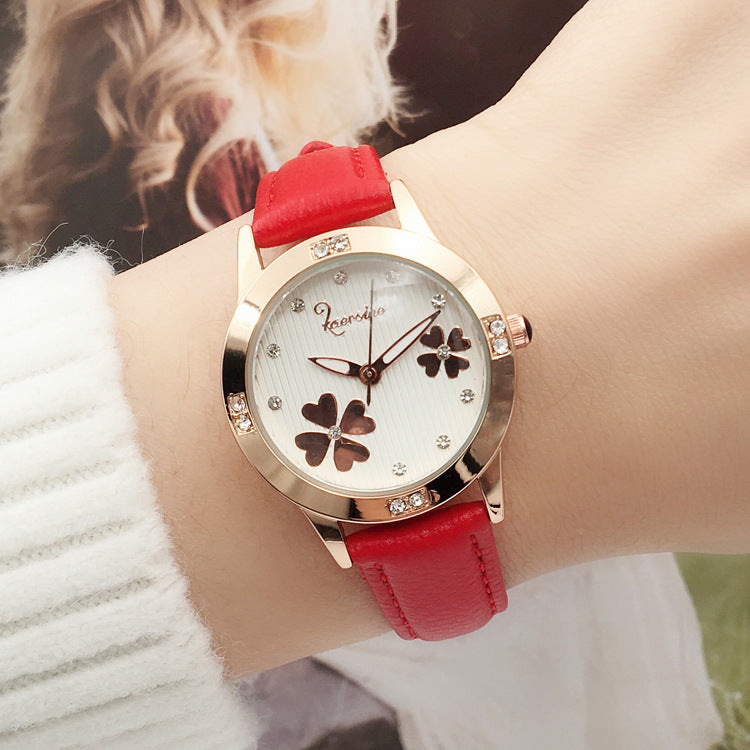 Girl's Flower Style Quartz Watch