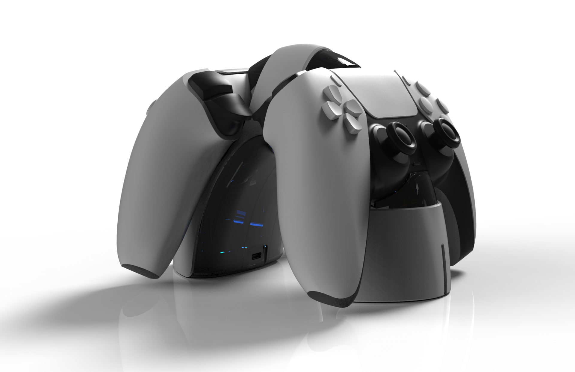 Controller Charger Curved Dual Charging Base Dock for PS5