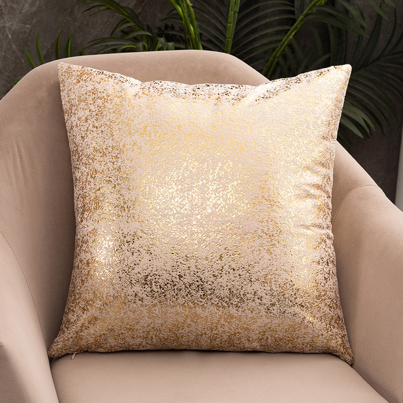 Rich Velvet Snowflake Gold Stamping Pillowcase