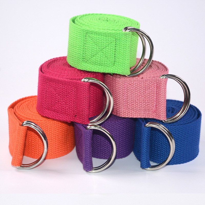 Yoga rope stretch with cotton yoga tension band