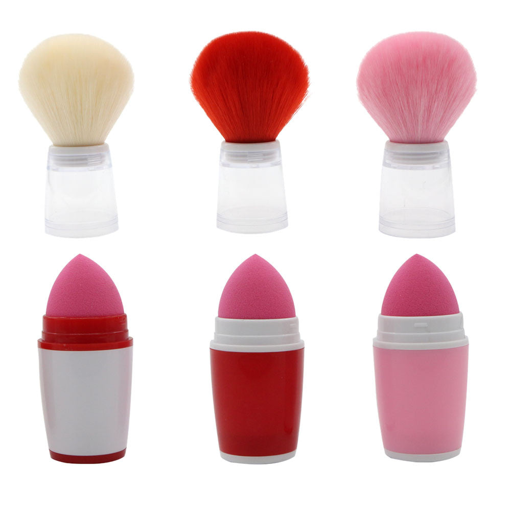 New portable blush brush single loose powder sponge head puff blush loose powder multi-purpose makeup tools