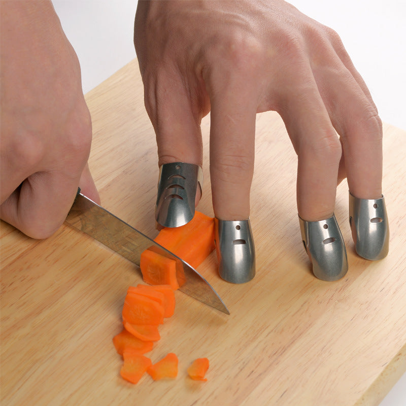 Cut Vegetable Protector Stainless Steel Finger Guard Hand Guard Kitchen Utensils