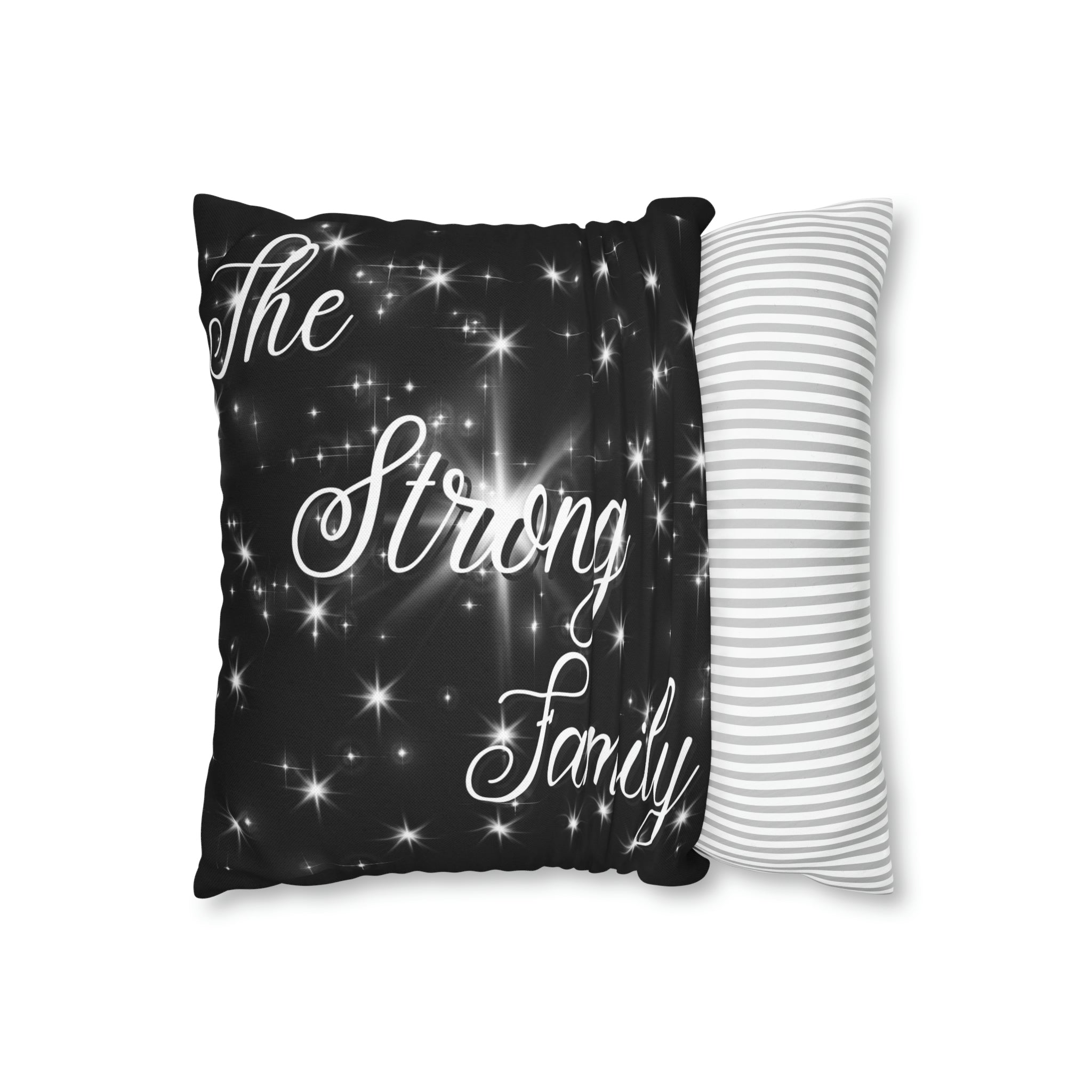 Personalized Throw Pillow Case Spun Polyester Square Pillow Case