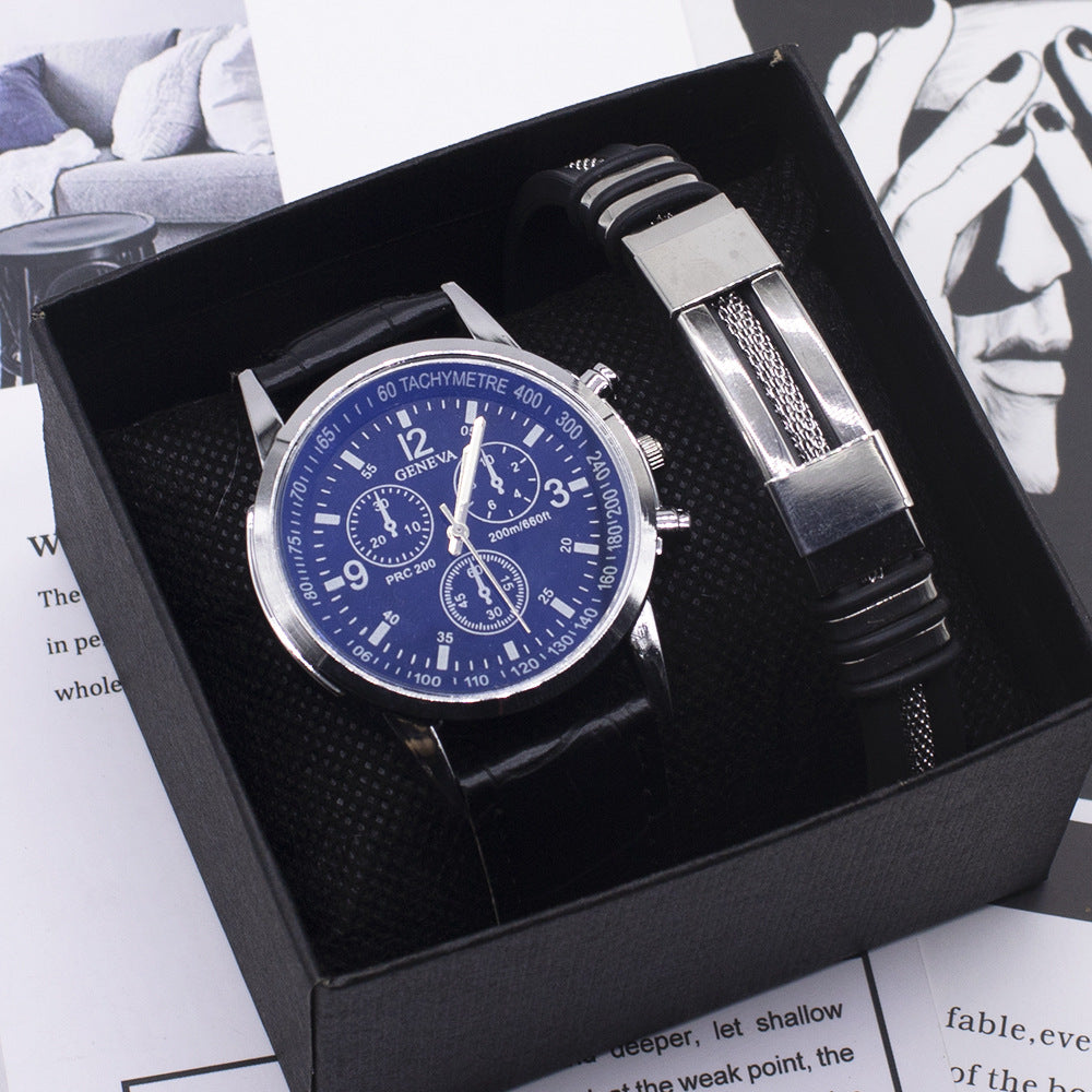 Men's watch fashion Blue light glass wrist watch