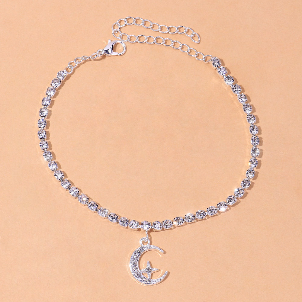 Novel Personality Star Moon Anklet