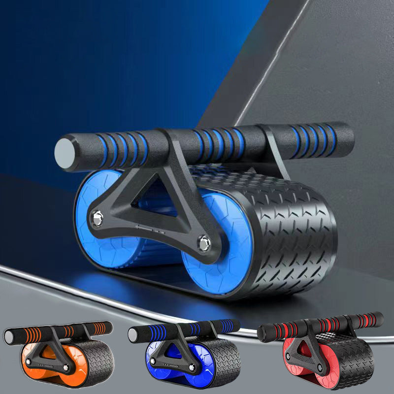 Automatic Rebound Double - Wheeled Abdominal Fitness Equipment