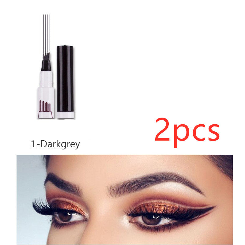 Four-pointed eyebrow pencil