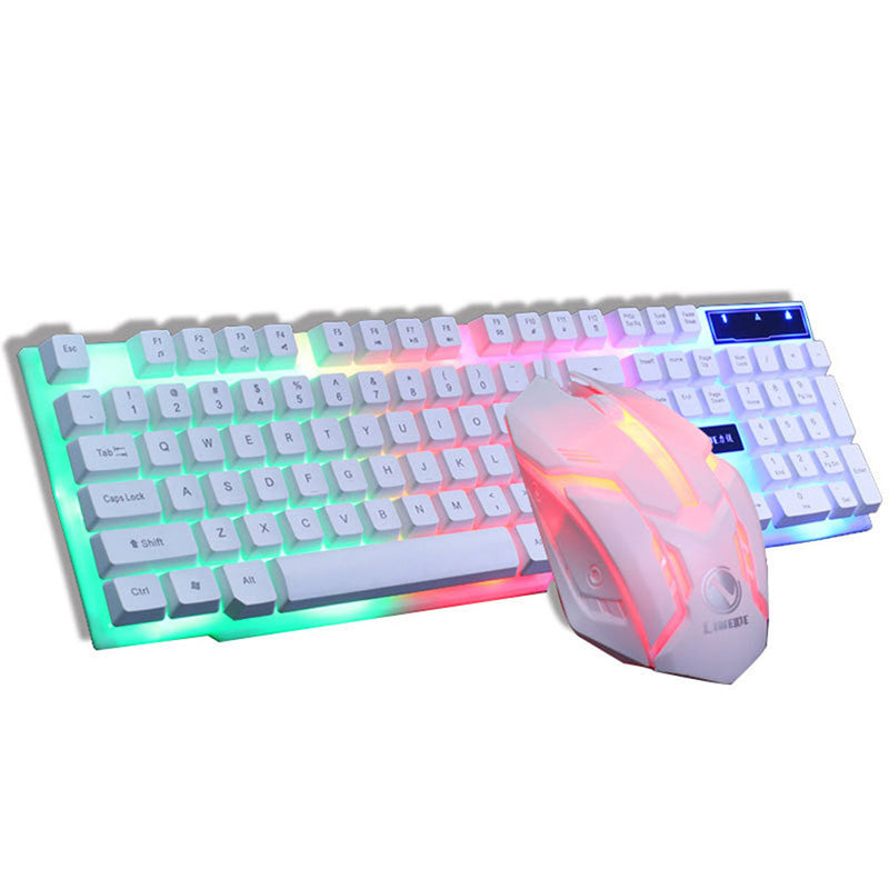 GTX300 Gaming CF LOL Gaming Keyboard Mouse Glowing Set