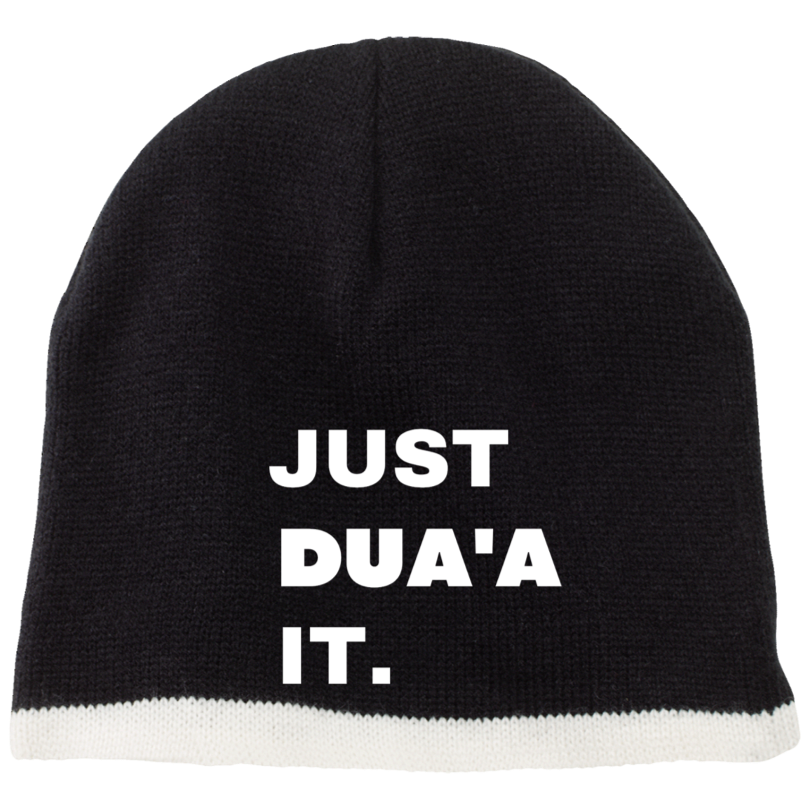 JUST DUA'A IT.  Embroidered 100% Acrylic Beanie ( More Colors Options )