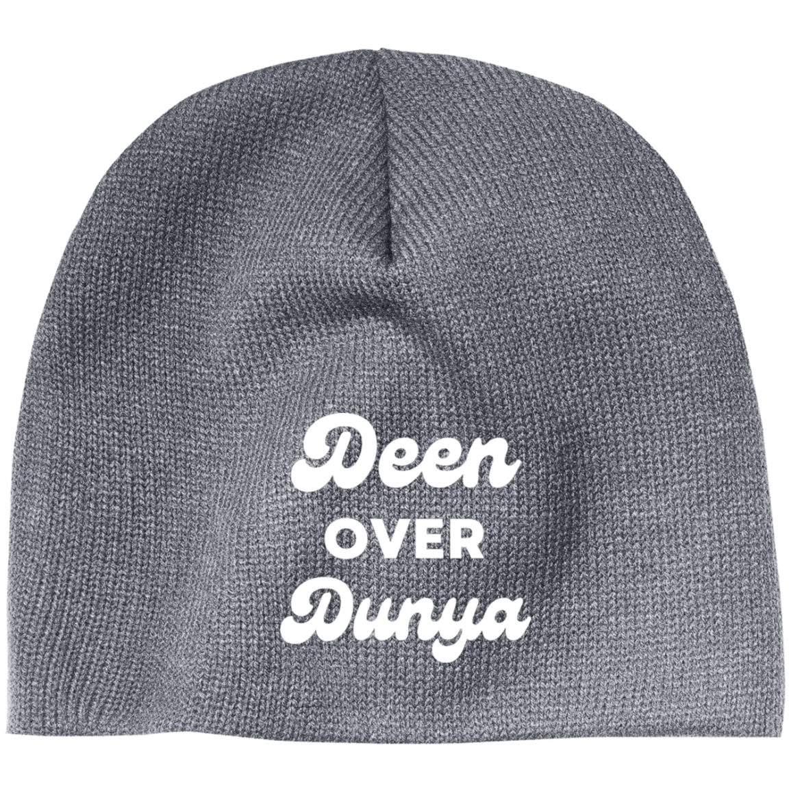 DEEN OVER DUNYA  Embroidered 100% Acrylic Beanie ( More Colors Options )