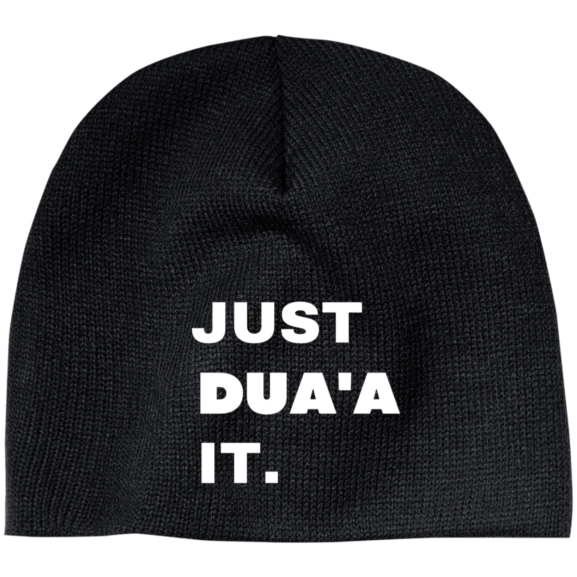 JUST DUA'A IT.  Embroidered 100% Acrylic Beanie ( More Colors Options )