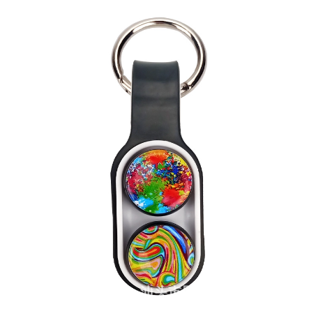 New Finger Decompression Toy Pop Puck Fidget Toys Hand Spinner Magnet Toys Colorful Decompression Toys For Adults Kids Gifts Key Chain