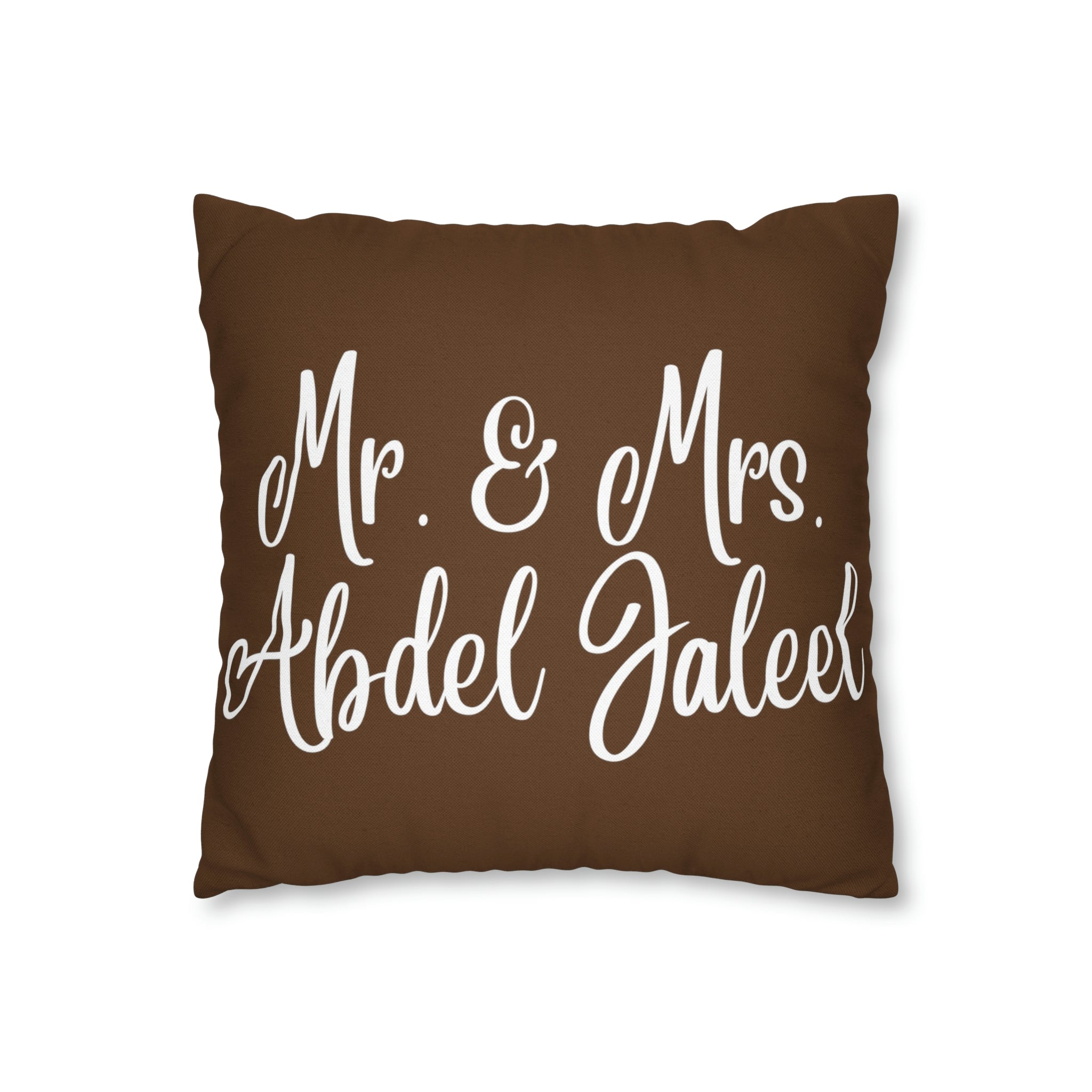Personalized Pillow Case Spun Polyester Square Pillow Case (If you'd like another color or have different wording please just let me know) Throw Pillow Case Muslim Home Prayer Room Home Decor