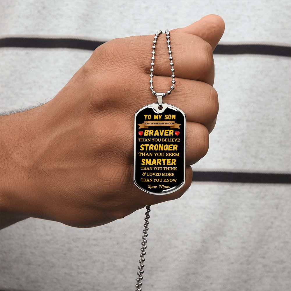 TO MY SON - DOG TAG