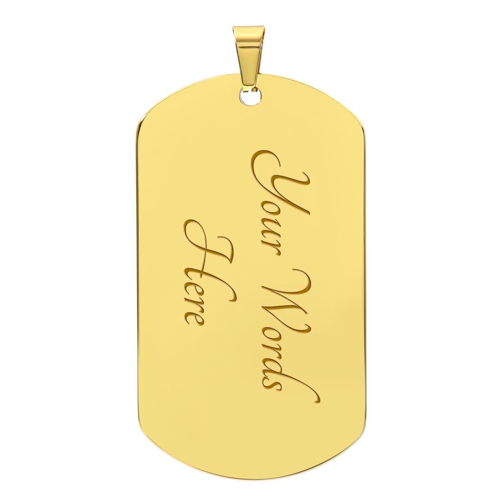 DAUGHTER - DOG TAG - LOVE MOM