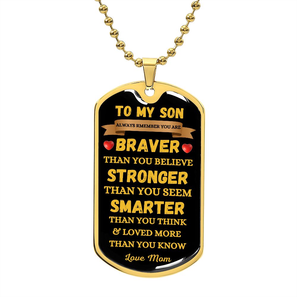 TO MY SON - DOG TAG