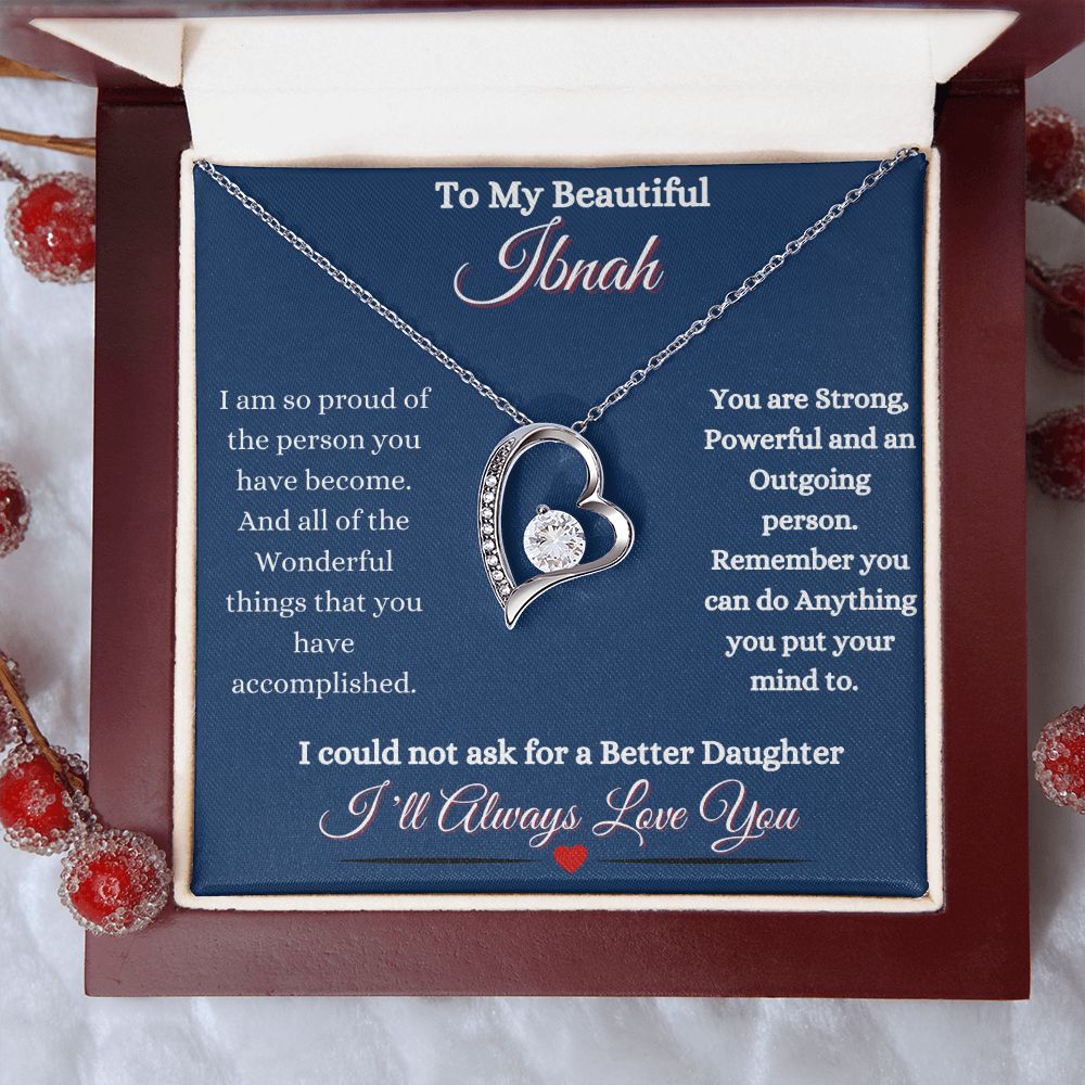 IBNAH DAUGHTER - FOREVER LOVE NECKLACE - BLUE