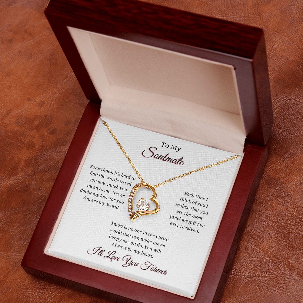 SOULMATE - TO MY SOULMATE - FOREVER LOVE NECKLACE (WHT)