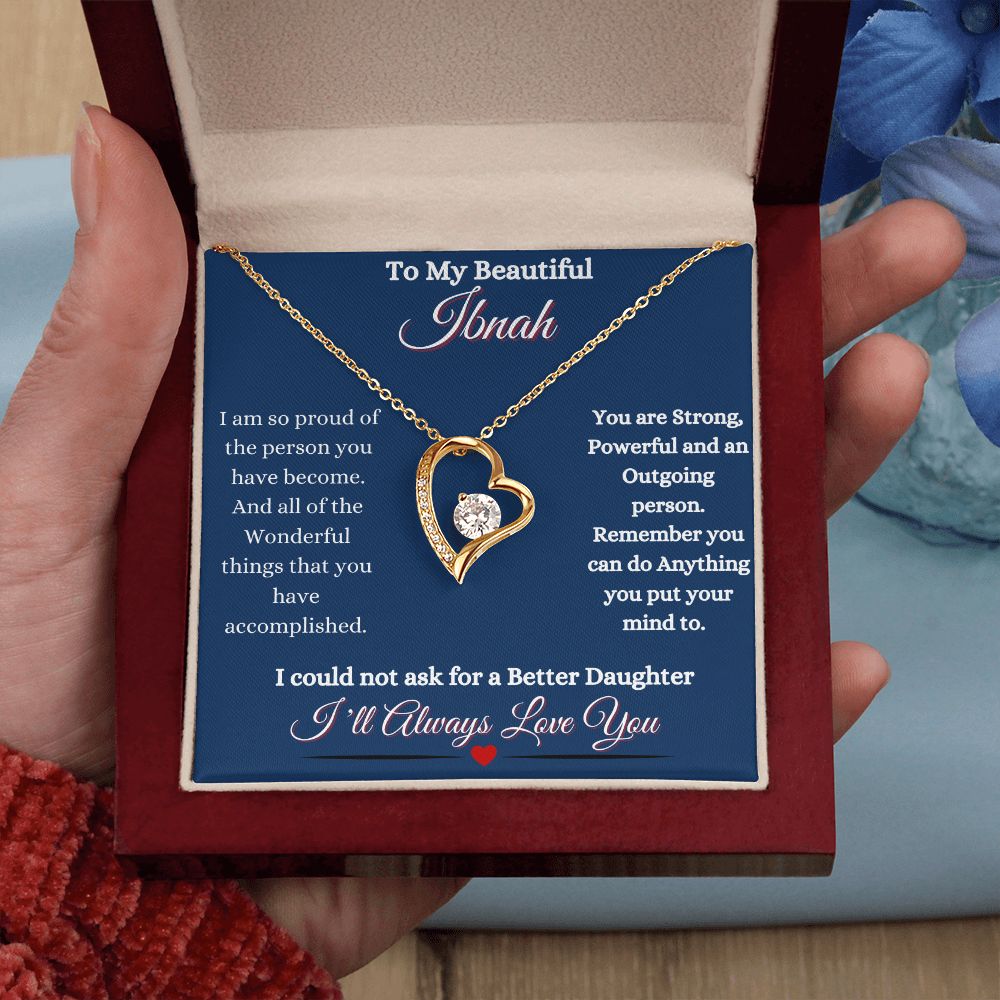IBNAH DAUGHTER - FOREVER LOVE NECKLACE - BLUE